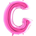 40" Foil Shape Megaloon Balloon Letter G Fuschia