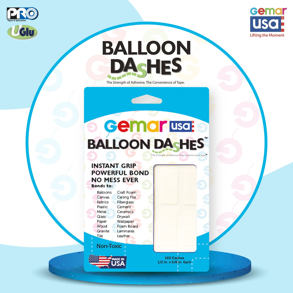 Balloon Dashes 1/2" X 5/8" (160 Pieces) (Made By ProTape UGLu)