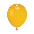 5" Gemar Latex Balloons (Bag of 100) Standard Deep Yellow