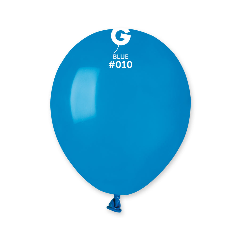 5" Gemar Latex Balloons (Bag of 100) Standard Blue
