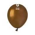 5" Gemar Latex Balloons (Bag of 100) Standard Brown