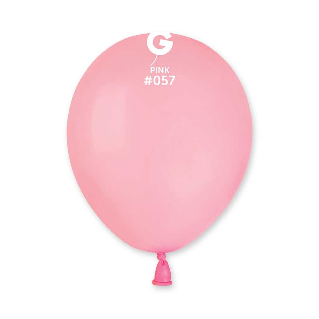 5" Gemar Latex Balloons (Bag of 100) Standard Pink