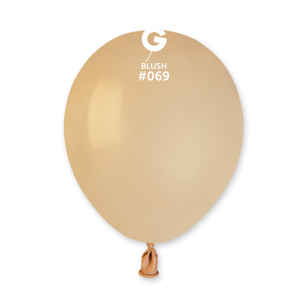5" Gemar Latex Balloons (Bag of 100) Standard Blush