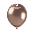 5" Gemar Latex Balloons (Bag of 50) Shiny Rose Gold