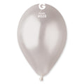 12" Gemar Latex Balloons (Bag of 50) Metallic Pearl