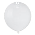 19" Gemar Latex Balloons (Bag of 25) Standard White