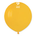 19" Gemar Latex Balloons (Bag of 25) Standard Deep Yellow