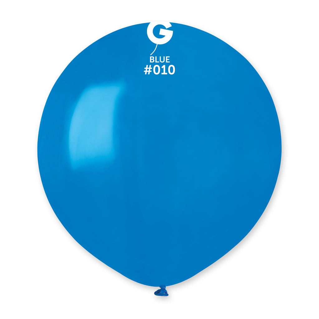 19" Gemar Latex Balloons (Bag of 25) Standard Blue