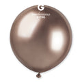 19" Gemar Latex Balloons Pack Of 25 Shiny Rose Gold