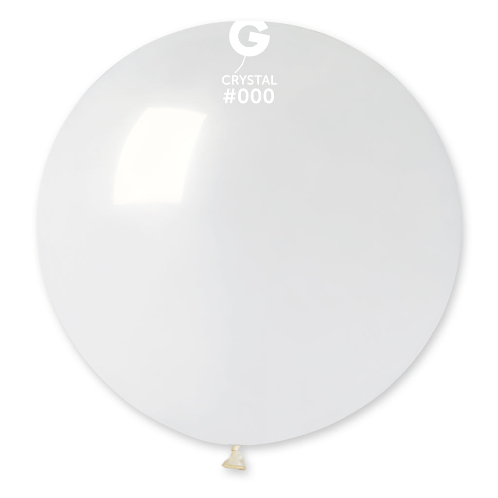 31" Gemar Latex Balloons (Pack of 1) Giant Balloon Crystal Clear