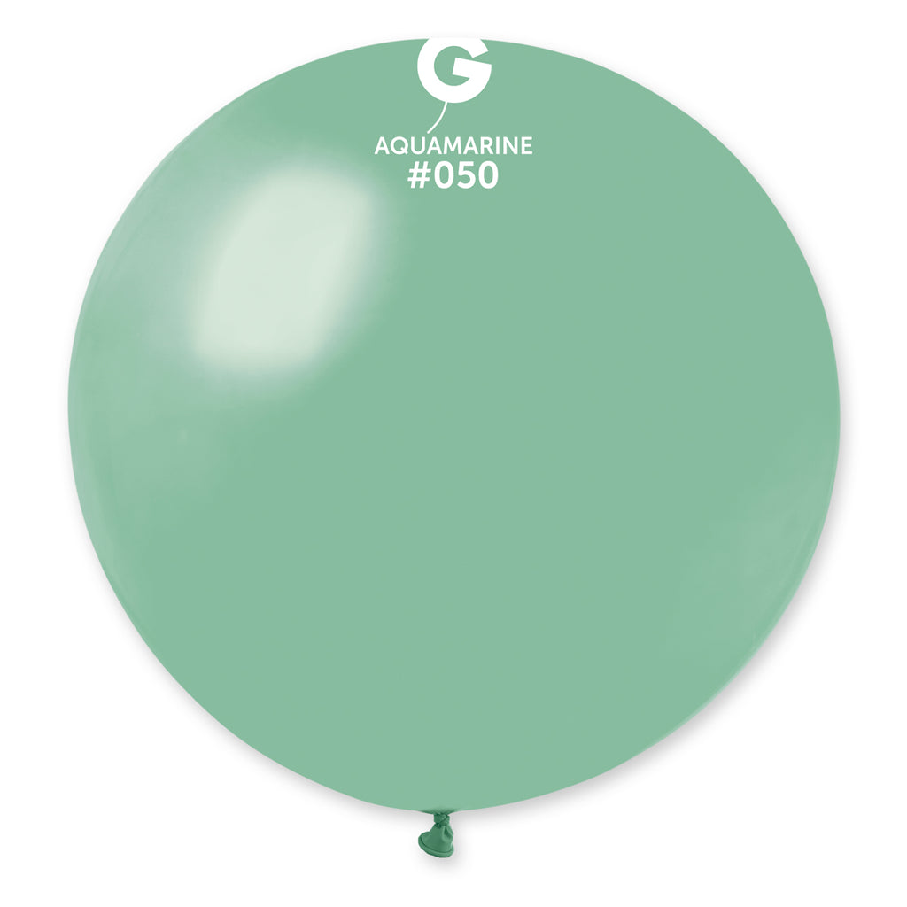 31" Gemar Latex Balloons (Pack of 1) Giant Balloon Aquamarine