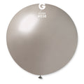 31" Gemar Latex Balloons (Pack of 1) Giant Metallic Balloon Silver