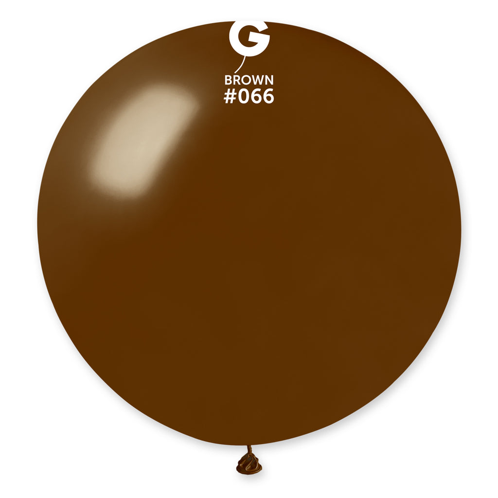 31" Gemar Latex Balloons (Pack of 1) Giant Metallic Brown