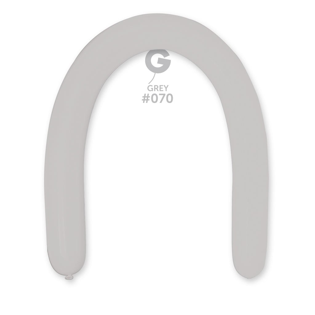 360G Gemar Latex Balloons (Bag of 50) Modelling/Twisting Grey