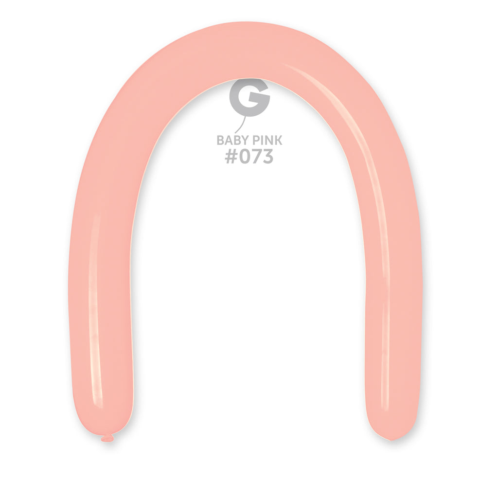 360G Gemar Latex Balloons (Bag of 50) Modelling/Twisting Baby Pink*
