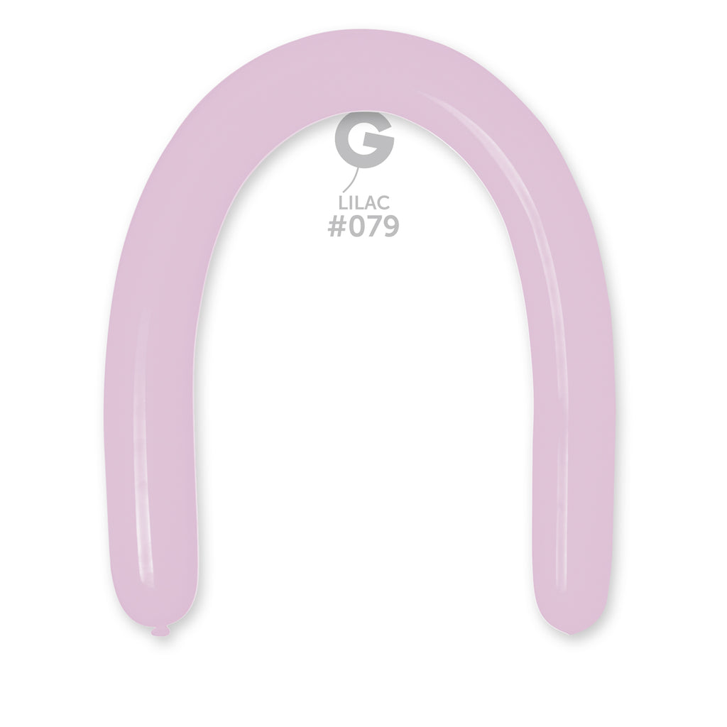 360G Gemar Latex Balloons (Bag of 50) Modelling/Twisting Lilac*