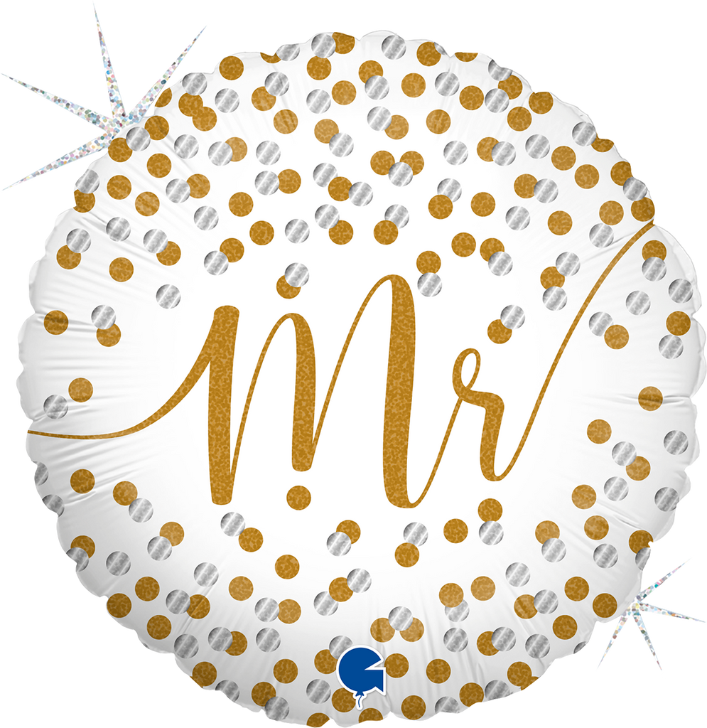 18" Mr Confetti Foil Balloon