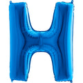 40" Foil Shape Megaloon Balloon Letter H Blue