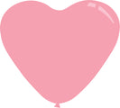 7" Deco Baby Pink Decomex Heart Shaped Latex Balloons (100 Per Bag)