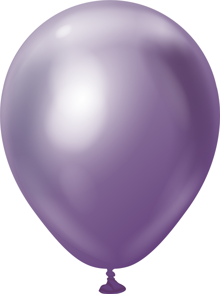 5" Kalisan Latex Balloons Mirror Violet (50 Per Bag)
