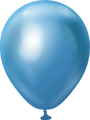 5" Kalisan Latex Balloons Mirror Blue (50 Per Bag)