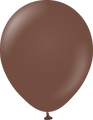 12" Kalisan Latex Balloons Standard Chocolate Brown (50 Per Bag)