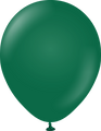 12" Kalisan Latex Balloons Standard Dark Green (50 Per Bag)