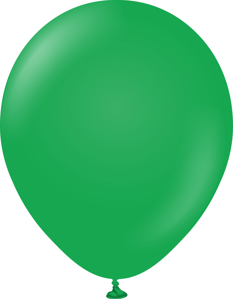 12" Kalisan Latex Balloons Standard Green (50 Per Bag)