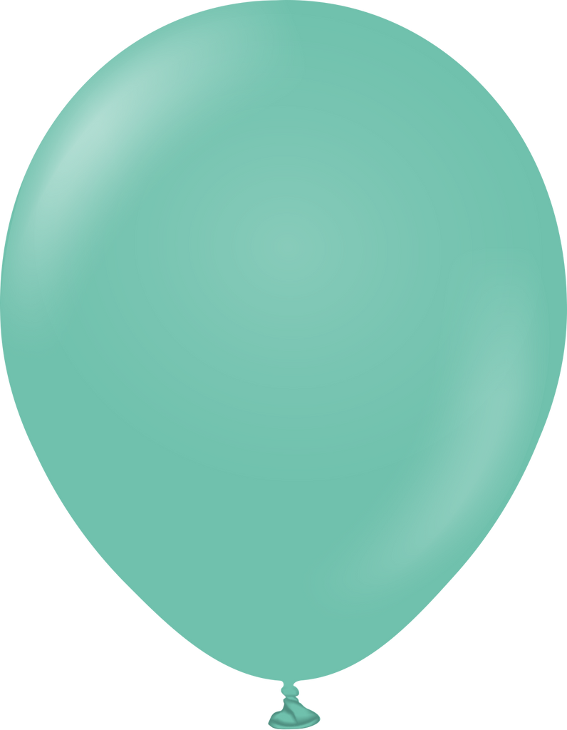 12" Kalisan Latex Balloons Standard Sea Green (50 Per Bag)