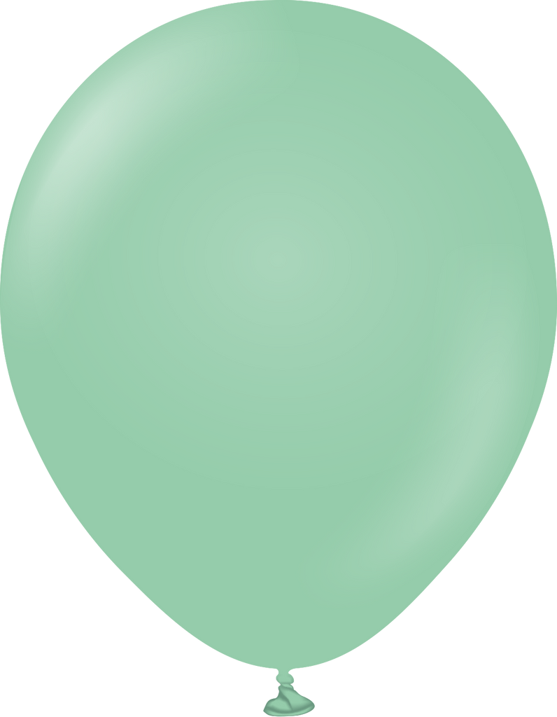 12" Kalisan Latex Balloons Standard Mint Green (50 Per Bag)