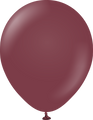 12" Kalisan Latex Balloons Standard Burgundy (50 Per Bag)