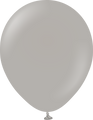 12" Kalisan Latex Balloons Standard Grey (50 Per Bag)