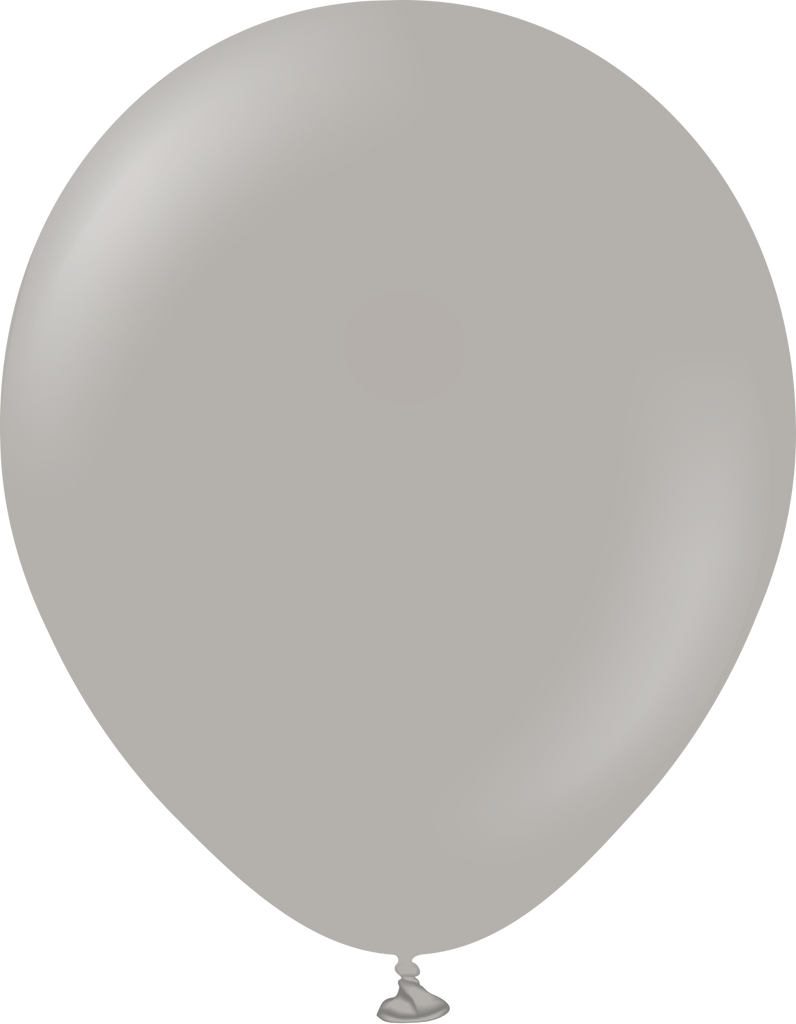 12" Kalisan Latex Balloons Standard Grey (50 Per Bag)