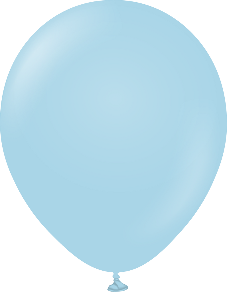 12" Kalisan Latex Balloons Pastel Matte Macaroon Blue (50 Per Bag)