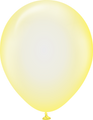 12" Kalisan Latex Balloons Pure Crystal Pastel Yellow (50 Per Bag)