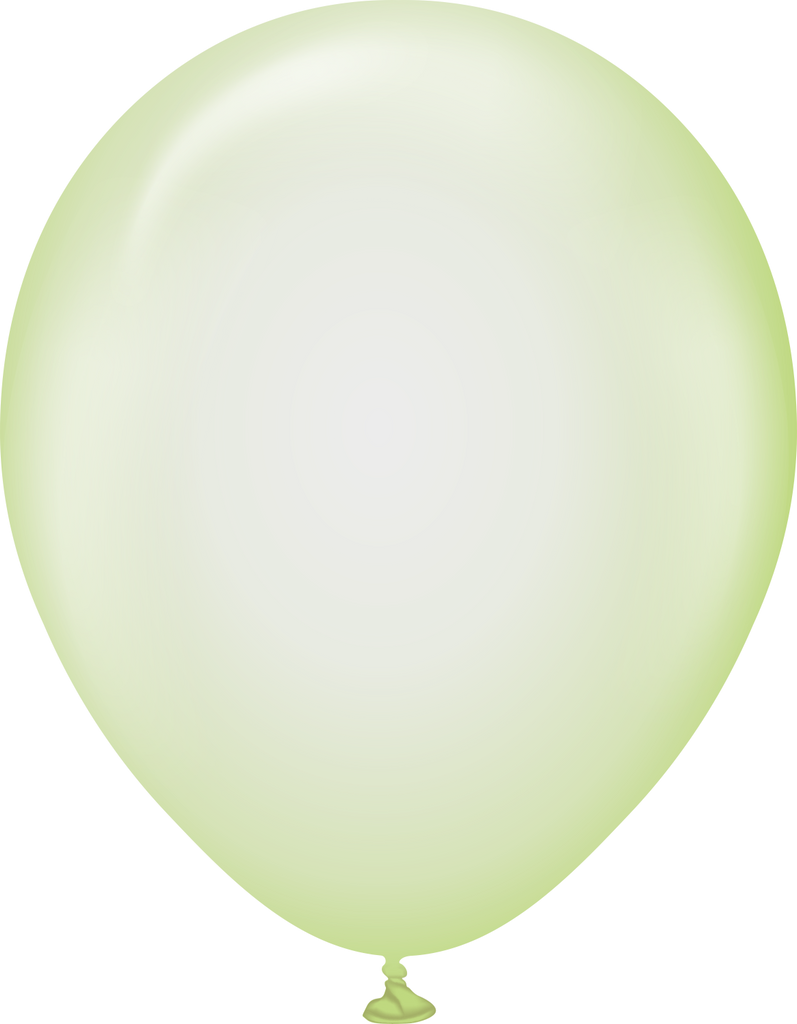 12" Kalisan Latex Balloons Pure Crystal Pastel Green (50 Per Bag)