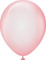 12" Kalisan Latex Balloons Pure Crystal Pastel Red (50 Per Bag)