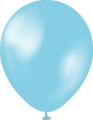 12" Kalisan Latex Balloons Metallic Light Blue (50 Per Bag)