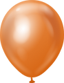 18" Kalisan Latex Balloons Mirror Copper (25 Per Bag)