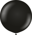 36" Kalisan Latex Balloons Standard Black (2 Per Bag)