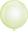 36" Kalisan Latex Balloons Pure Crystal Pastel Green (2 Per Bag)