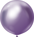 36" Kalisan Latex Balloons Mirror Violet (2 Per Bag)
