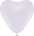 12" Kalisan Latex Heart Balloons Pastel Matte Macaroon Lavender (50 Per Bag)