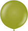 24" Kalisan Latex Balloons Retro Olive (5 Per Bag)
