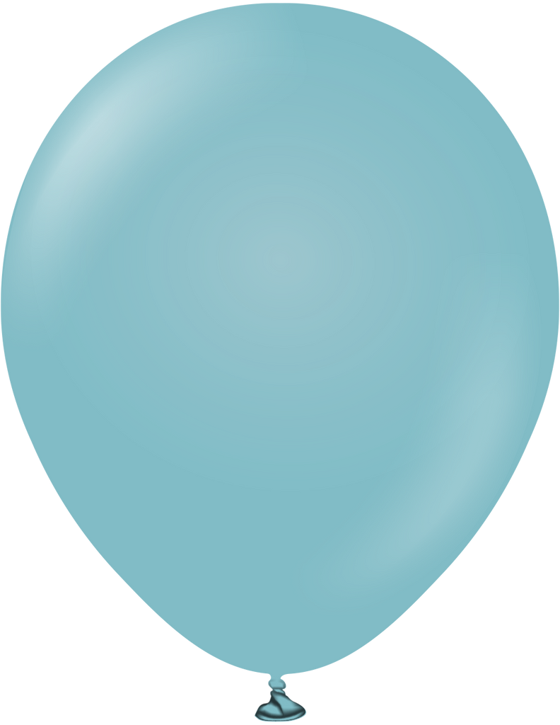 12" Kalisan Latex Balloons Retro Blue Glass (50 Per Bag)