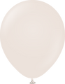 18" Kalisan Latex Balloons Retro White Sand (25 Per Bag)