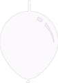 18" Standard White Decomex Linking Latex Balloons (25 Per Bag)