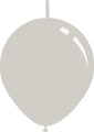 18" Deco Grey Decomex Linking Balloons (25 Per Bag)
