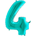 40" Foil Shape Megaloon Balloon 4 Tiffany Blue