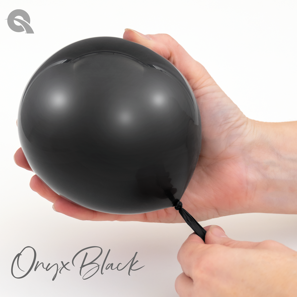 Onyx Black Hand Pioneer Qualatex Latex Balloons 